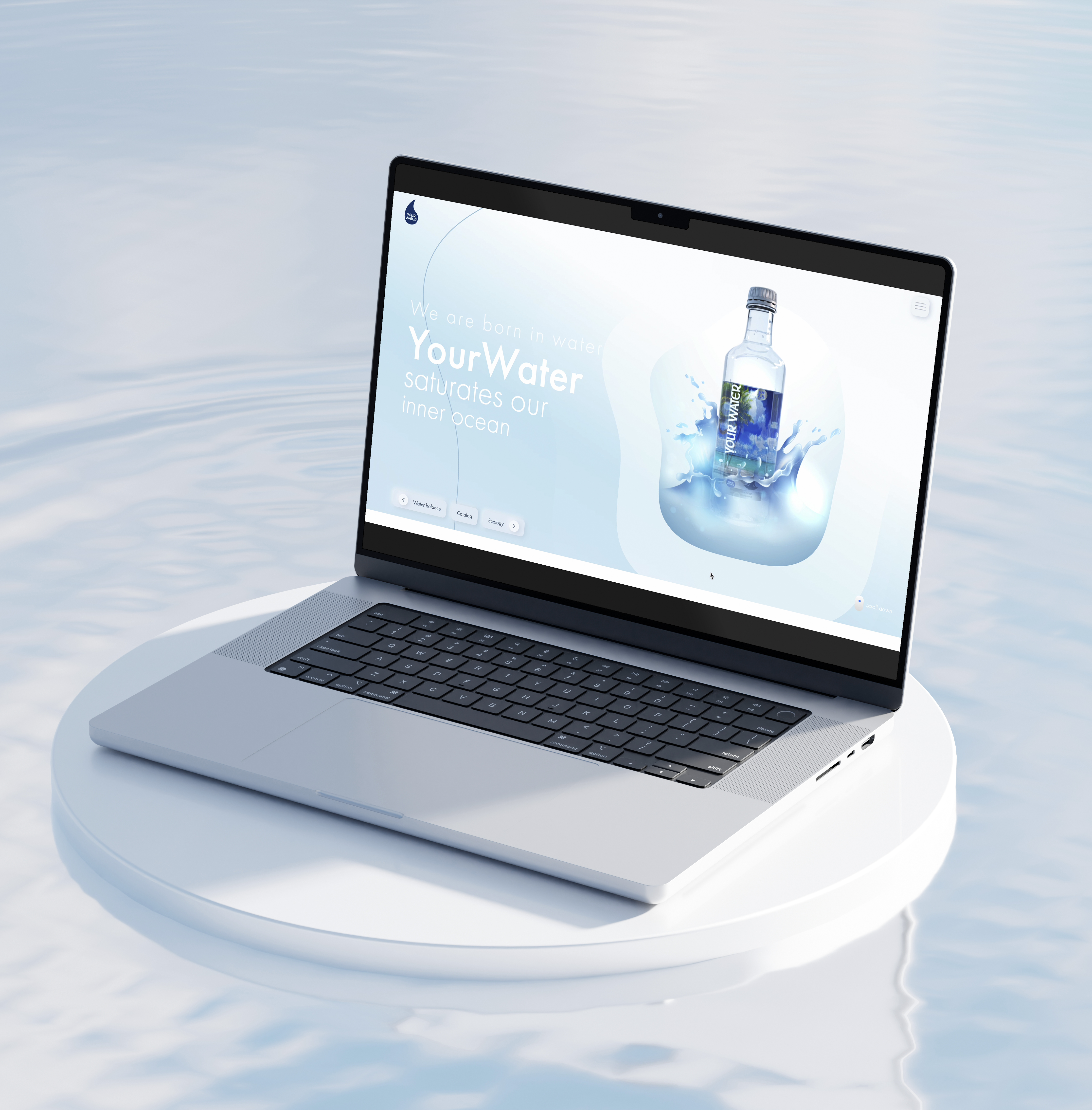Creating a site for a water brand - photo №4